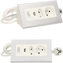 ORNO Strip Desk Predlžovací kábel s káblom USB Charger Switch 1,5 m