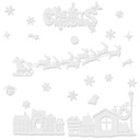 Vianočné samolepky na okno Vianočné snehové vločky samolepiace dekorácie XXL