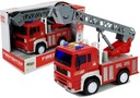 Hasičské auto s napätím, rebrík, červené 1:20 so zvukom