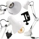 Stolná lampa na kreslenie LED, školská, na pracovné štúdium, Paríž, 1xE27, biela