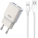 XO L92C 2x USB 2,4A nástenná nabíjačka + USB-C kábel