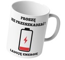HRNČEK NABÍJA ENERGIU KÁVA KÁVA VTIPNÁ PRÁCA