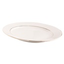 Oválny porcelánový tanier na občerstvenie, 31 cm