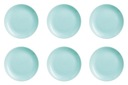 6x JEDÁLNE TANIERE tyrkysové 25cm LUMINARC