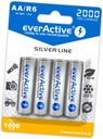4x R6/AA EverActive R2U strieborné batérie