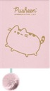 Diár, zápisník s visiacim zámkom, plyšové mačiatko Pusheen, ružové, pre dievčatká