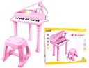 Klavír pre deti + mikrofón, učenie hry na LED organ