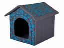 HOBBYDOG domček BUDA Blue Flowers 63x60x70 R5