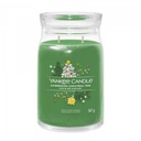 Trblietavý vianočný stromček - Yankee Candle Signature - veľká vonná sviečka