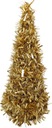 Kónický zlatý vianočný stromček 49 cm na Vianoce