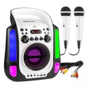 KARAOKE bluetooth reproduktor LED RCA AUX CD+G/2 MIC