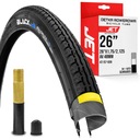 Sada mestských pneumatík BLACK Vert-X - 26x1,75 / 47-559 mm + duša JET vrátane AV
