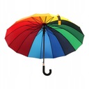Viacfarebný dúhový dáždnik.Automatický viacfarebný dúhový dáždnik