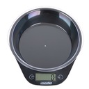 Elektrická kuchynská váha, kovová, s miskou, 5 kg, LCD