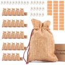 25ks DARČEKOVÉ TAŠKY SVADOBNÉ SVADOBNÉ Párty darčekové vrecúška 13x9cm 100% JUTA