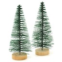 Ozdobné vianočné stromčeky, Zelené 10cm, 2ks CHO-10
