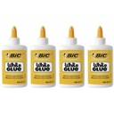 Bic White Glue tekuté lepidlo, biely aplikátor na drevený papier, 118 ml, 4 ks