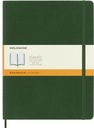 Moleskine XL zelený mäkký linajkový zápisník