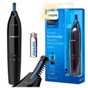 Zastrihávač Philips Zastrihávač obočia na nos a uši s batériou + PREMIUM POUZDRO PHILIPS