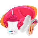 B.box Súprava na kŕmenie pre bábätká a deti BLW Strawberry Shake 3v1