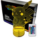 Pokemon Pikachu 3D LED LAMP nočná lampa