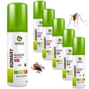 Vaco Tekutý sprej na komáre, kliešte a pakomáre 100 ml x 6 kusov