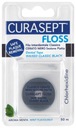 Zubná páska CURASEPT Floss - čierna Voskovaná niť