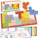 Tooky Toy Puzzle Tetris bloky 10 úrovní obtiažnosti 22 ks.