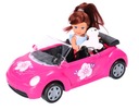 Ružové auto bábika CABRIOLET a pes 3102