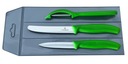 Victorinox sada 3 zelených nožov