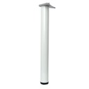 1x Nábytková noha pre stolovú dosku Kovová úprava 820 mm Biela