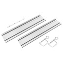 VODIACE LIŠTY 2x700mm SPOJOVACIE GRAFITOVÉ SVORKY