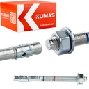 Kotvy do betónu M12 x 145 mm 25 ks mechanické Klimas LE-ZN