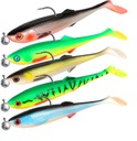 sada gumených nástrah SICARIO MIKADO na zubáča 8 cm, zviazané 8,5 cm