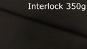 Interlockový úplet Čierna 350 g