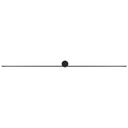 PIN nástenné LED svietidlo, čierna minimalistická línia D121