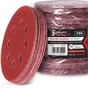 BRÚSNY PAPIER NA VELCRO 125mm P80 KOTOUČ S OTVORMI SADA BRÚSENIA 100 ks