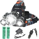 VÝKONNÁ HLAVOVÁ LAMPA 3 x LED T6 CREE NABÍJACIA HLAVOVÁ LAMPA