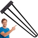 Kovová stolová noha Vlásenka nohy tri tyče 40 cm