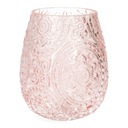 ROSAS sklenený lampáš ružový 12x15 cm