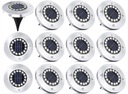 SOLÁRNE LAMPY 16 LED SOLÁRNE ZÁHRADNÉ LAMPY 12 ks
