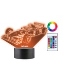 3D LED nočná lampa Formula 1 Aston Martin