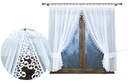 READY ZÁCLONA VOIL RAIN BIELA ​​300x120 GUIPURA