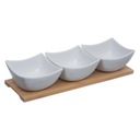 SNACK BOWLS bambusový podnos DIP SET