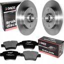 Brzdové kotúče a platničky DACO REAR C4 207 307