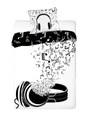Posteľná súprava Hudobné slúchadlá Notes 140x200 Music