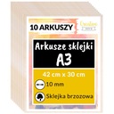 Preglejka preglejky s laserovým gravírovaním dekorácií 10 mm kusy A3 x 10