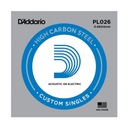 D \ 'ADDARIO PL026 oceľová struna .026 bez omotávky