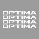 Biely štýl pre nálepky na predné stierače Optima
