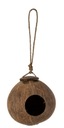 Krmítko pre vtáčiky Chata z kokosovej škrupiny 12 cm